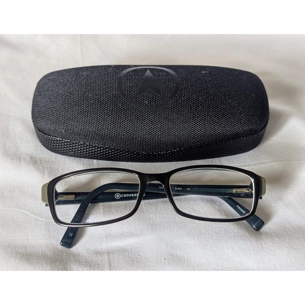 CONVERSE Eyeglasses 125 Black Frames Only With‎ Case